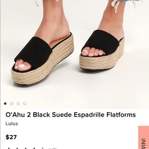 Black espadrilles